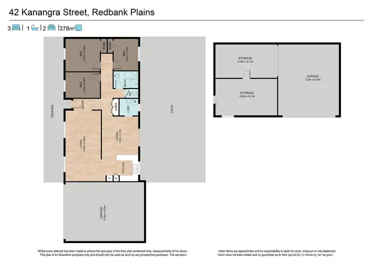 Floorplan of Homely house listing, 42 Kanangra Street, Redbank Plains QLD 4301