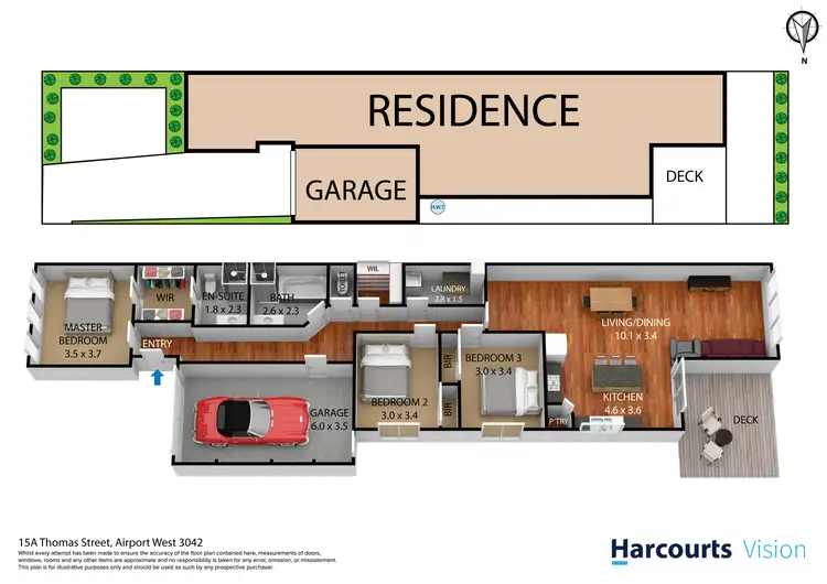 Floorplan of Homely house listing, 15A Thomas Street, Airport West VIC 3042