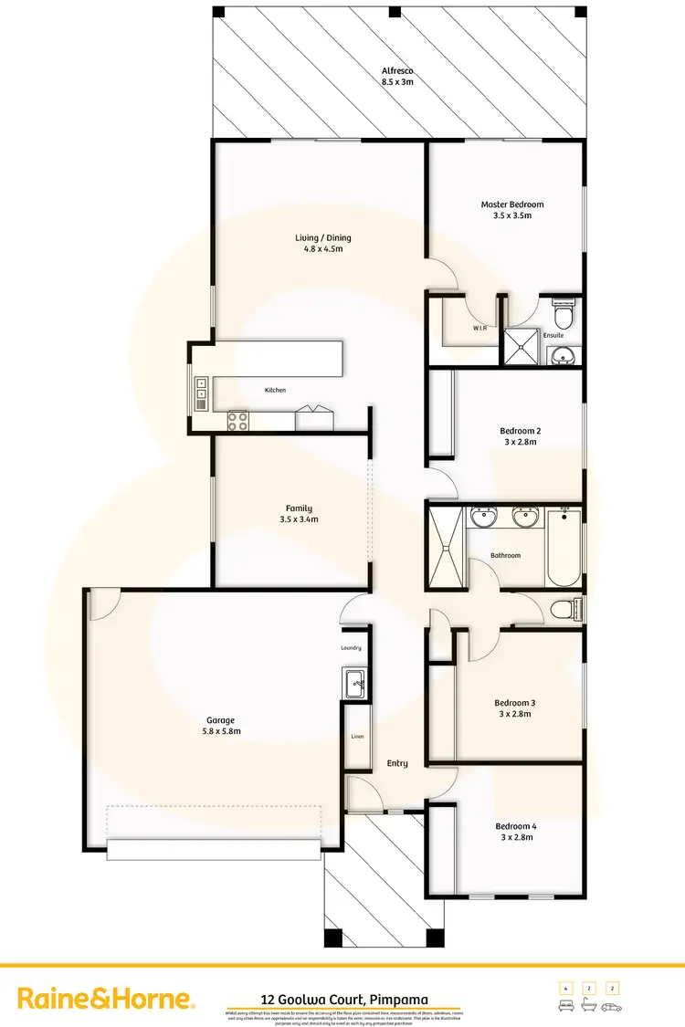 Floorplan of Homely house listing, 12 Goolwa Court, Pimpama QLD 4209