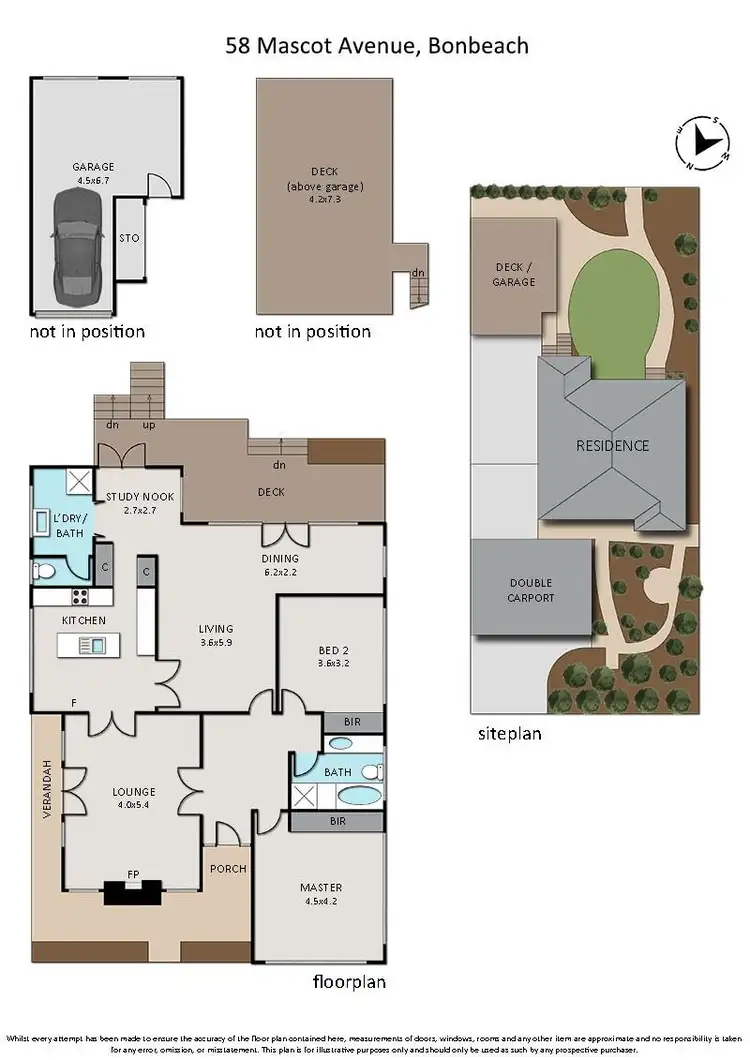Floorplan of Homely house listing, 58 Mascot Avenue, Bonbeach VIC 3196