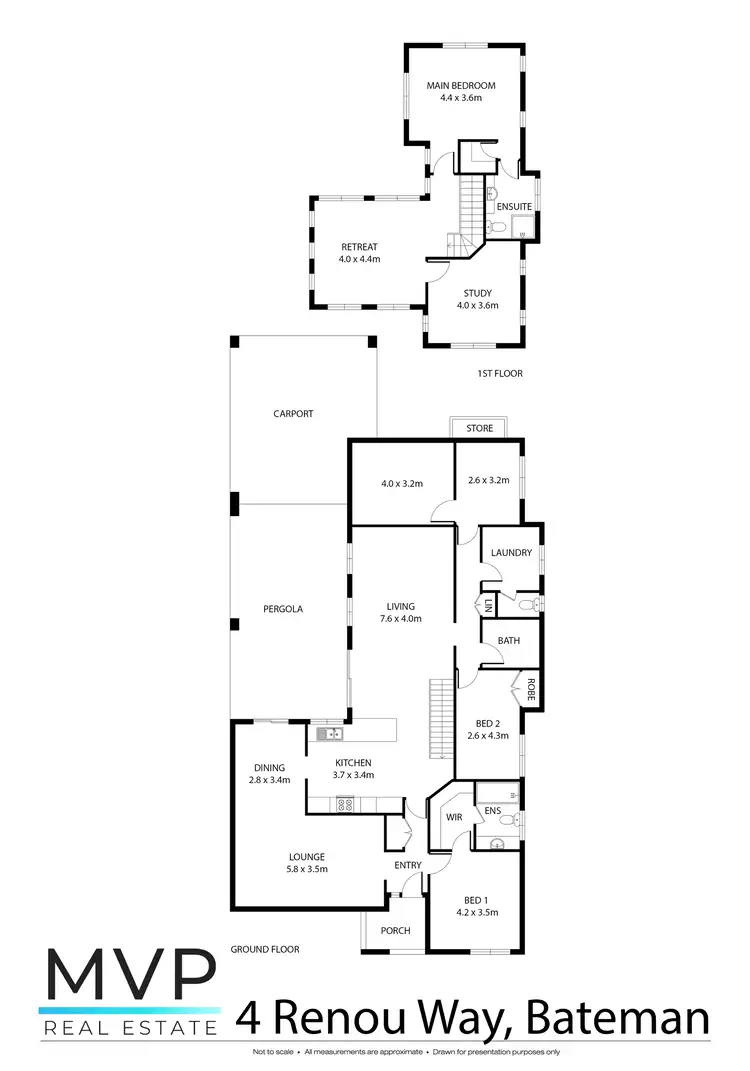 Floorplan of Homely house listing, 4 Renou Way, Bateman WA 6150