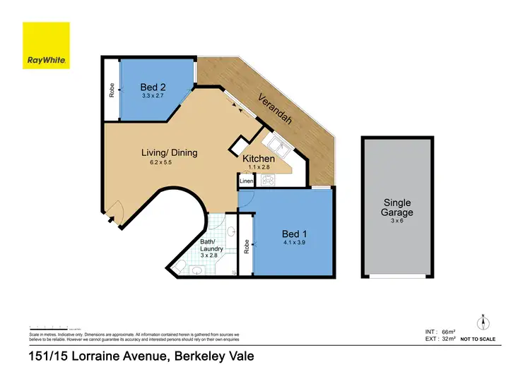 Floorplan of Homely unit listing, 151/15 Lorraine Avenue, Berkeley Vale NSW 2261