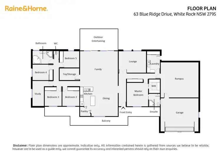 Floorplan of Homely house listing, 63 Blue Ridge Drive, White Rock NSW 2795