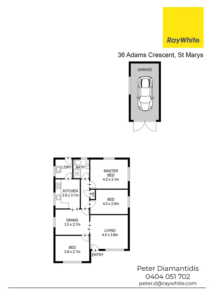 Floorplan of Homely house listing, 36 Adams Crescent, St Marys NSW 2760