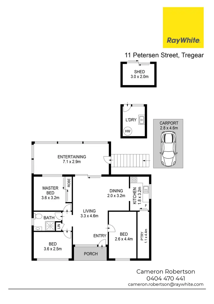 Floorplan of Homely house listing, 11 Petersen Crescent, Tregear NSW 2770