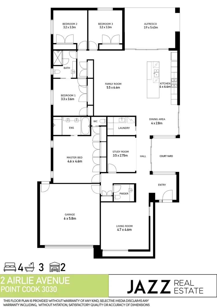Floorplan of Homely house listing, 2 Airlie Avenue, Point Cook VIC 3030