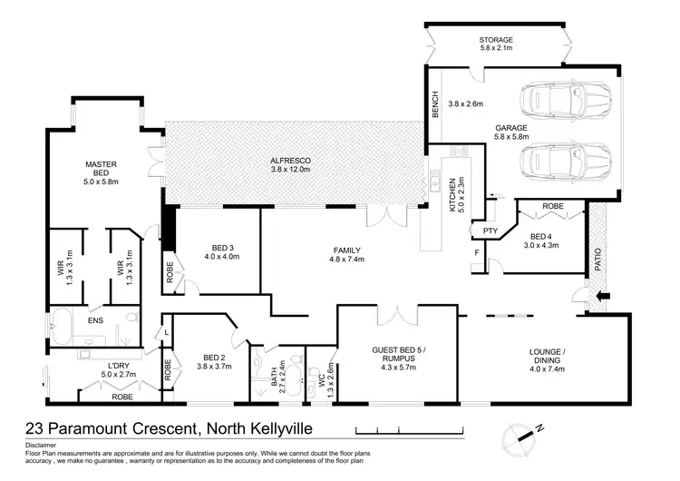 Floorplan of Homely house listing, 23 Paramount Crescent, North Kellyville NSW 2155