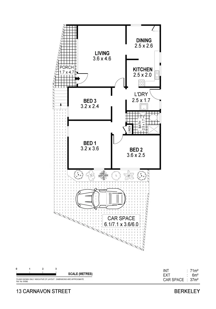 Floorplan of Homely house listing, 13 Carnarvon Street, Berkeley NSW 2506