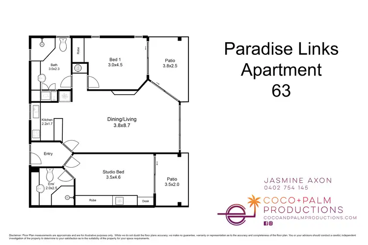 Floorplan of Homely unit listing, 63/24-70 Nautilus Street (PARADISE LINKS), Craiglie QLD 4877