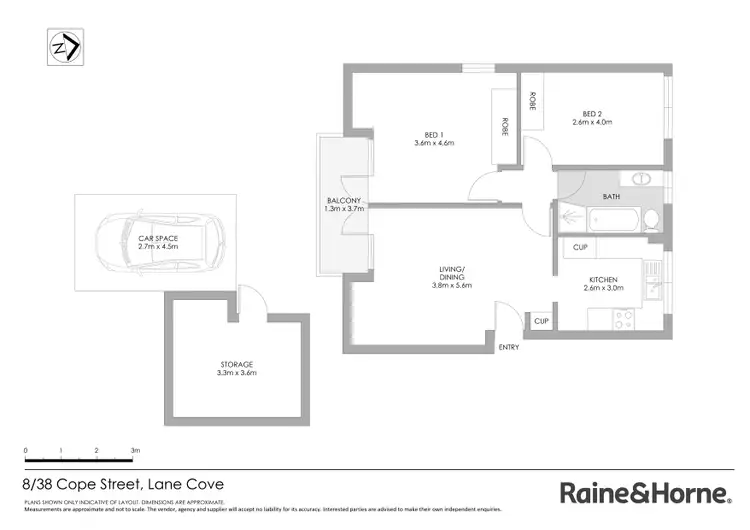 Floorplan of Homely apartment listing, 8/38 Cope Street, Lane Cove NSW 2066