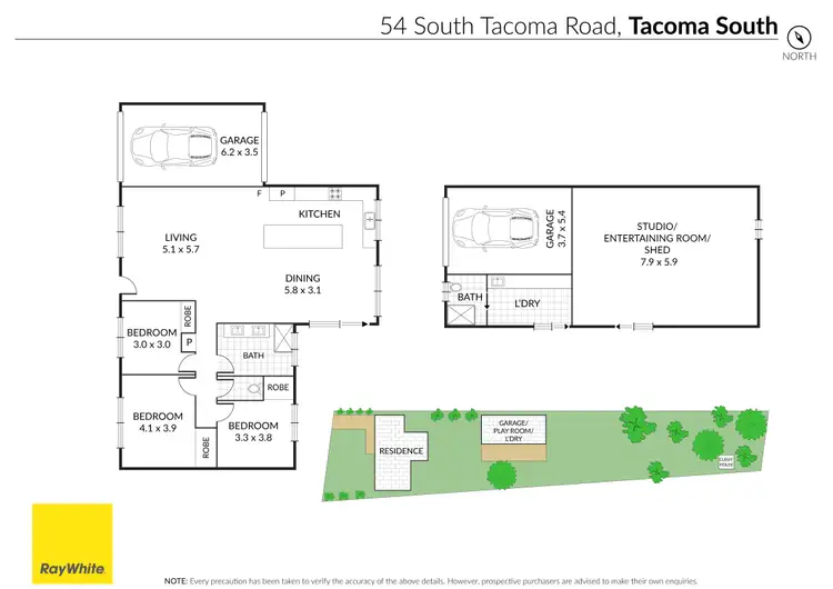 Floorplan of Homely house listing, 54 South Tacoma Road, Tacoma South NSW 2259