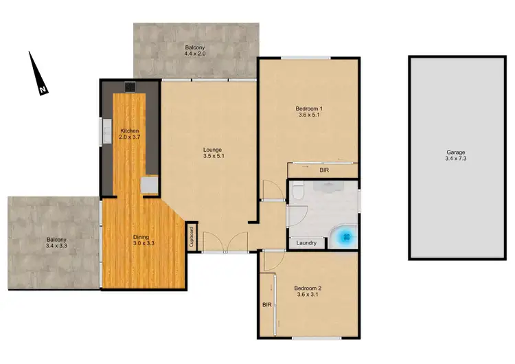 Floorplan of Homely apartment listing, 26/28 Curagul Road, North Turramurra NSW 2074