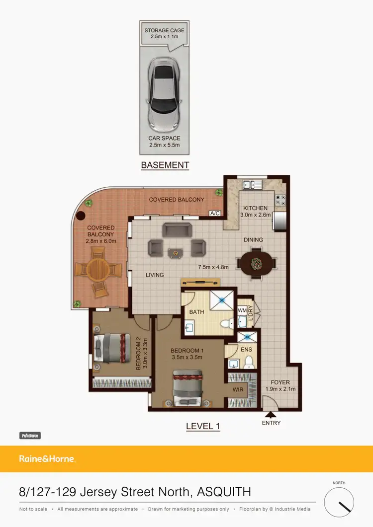 Floorplan of Homely apartment listing, 8/127-129 Jersey Street North, Asquith NSW 2077