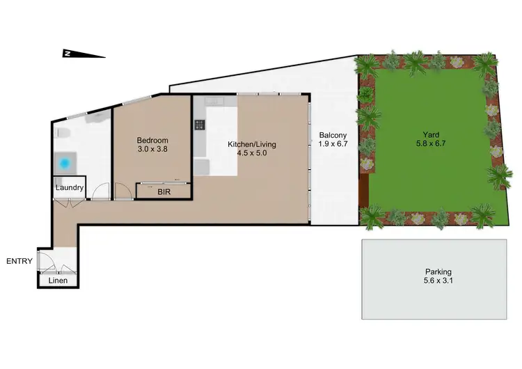 Floorplan of Homely apartment listing, 5/24-28 College Crescent, Hornsby NSW 2077