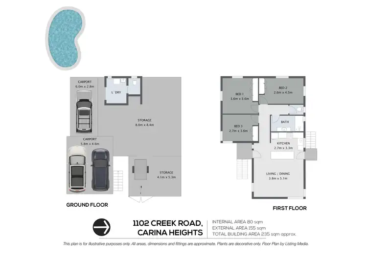 Floorplan of Homely house listing, 1102 Creek Road, Carina Heights QLD 4152