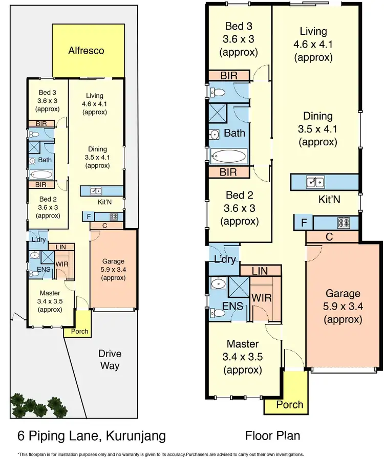 Floorplan of Homely house listing, 6 Piping Lane, Kurunjang VIC 3337