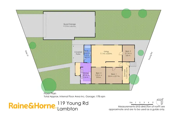 Floorplan of Homely house listing, 119 Young Road, Lambton NSW 2299