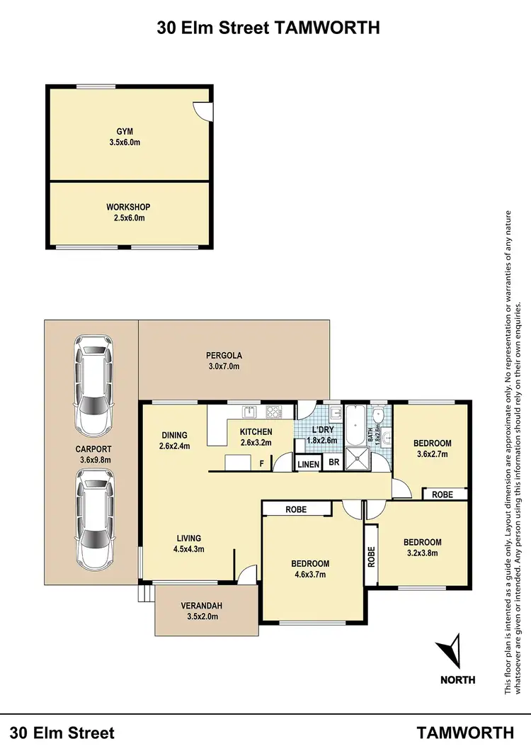 Floorplan of Homely house listing, 30 Elm Street, Tamworth NSW 2340