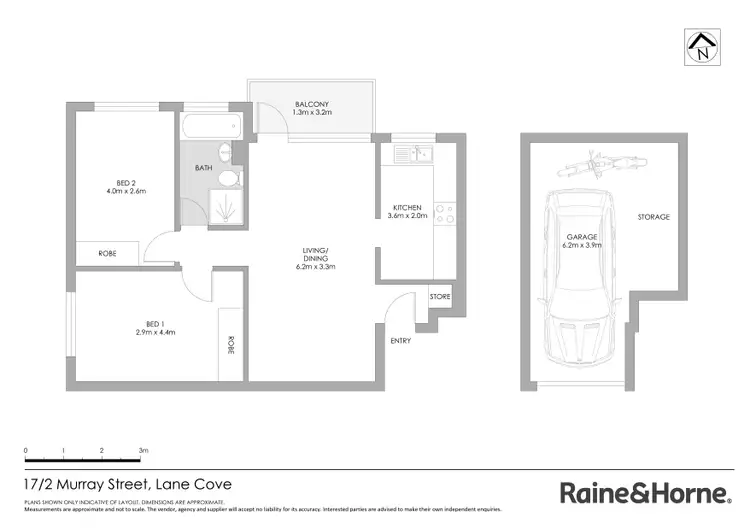 Floorplan of Homely apartment listing, 17/2 Murray Street, Lane Cove NSW 2066