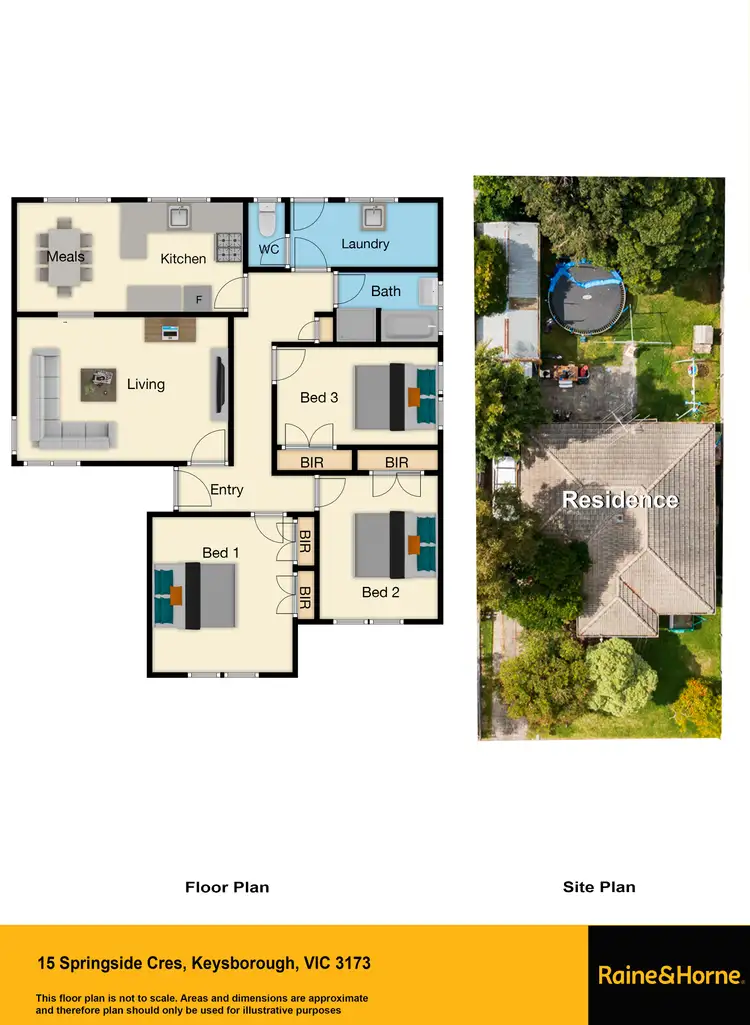 Floorplan of Homely house listing, 15 Springside Crescent, Keysborough VIC 3173