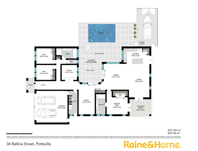 Floorplan of Homely house listing, 34 Ballina Street, Pottsville NSW 2489
