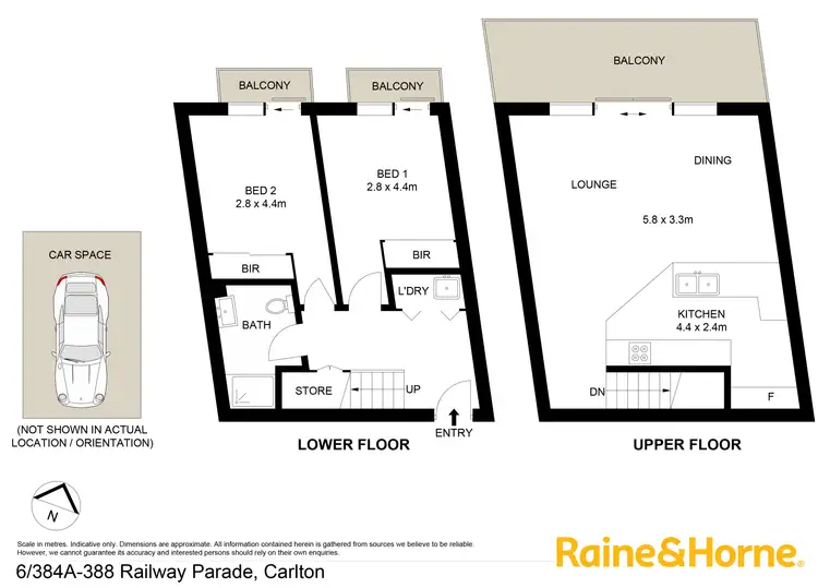Floorplan of Homely unit listing, 6/384A-388 Railway Parade, Carlton NSW 2218
