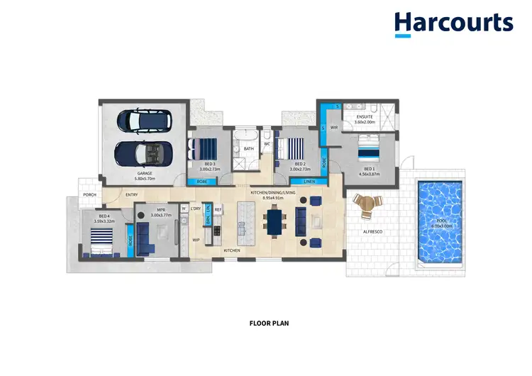 Floorplan of Homely house listing, 85 Flintwood Crescent, Palmview QLD 4553