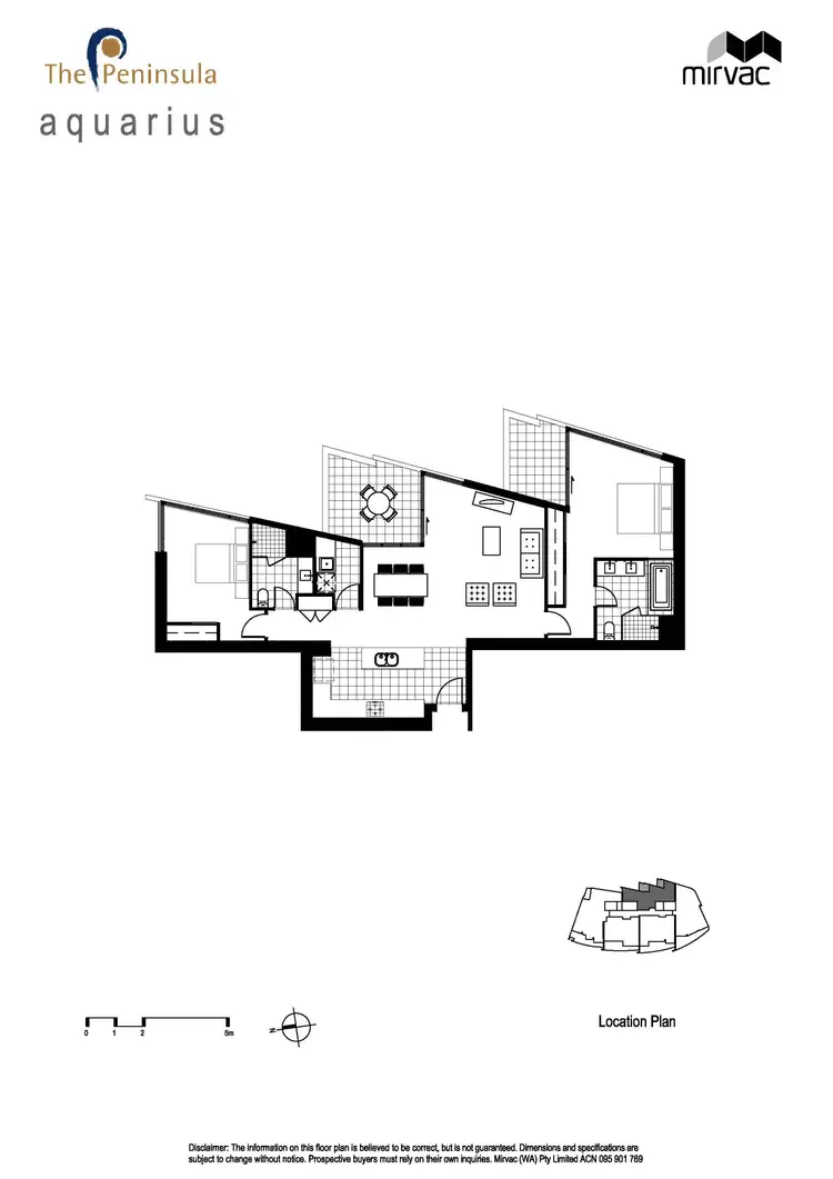 Floorplan of Homely apartment listing, 405/21 Bow River Crescent, Burswood WA 6100