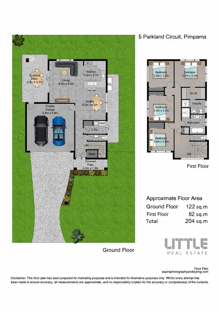 Floorplan of Homely house listing, 5 Parkland Circuit, Pimpama QLD 4209