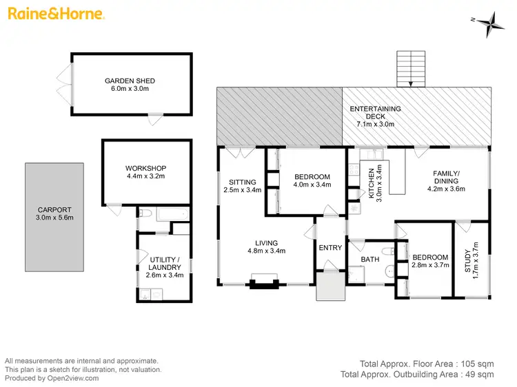 Floorplan of Homely house listing, 39 Charles Street, Orford TAS 7190
