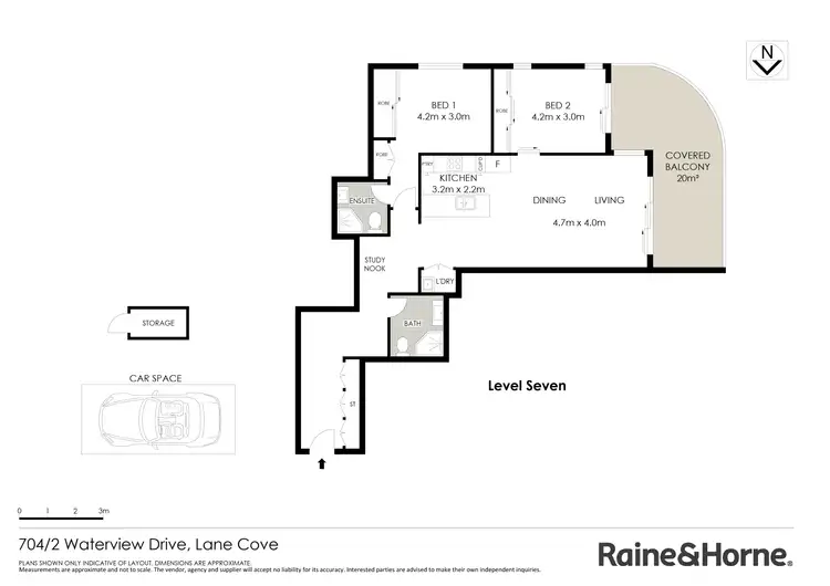 Floorplan of Homely apartment listing, 704/2 Waterview Drive, Lane Cove NSW 2066