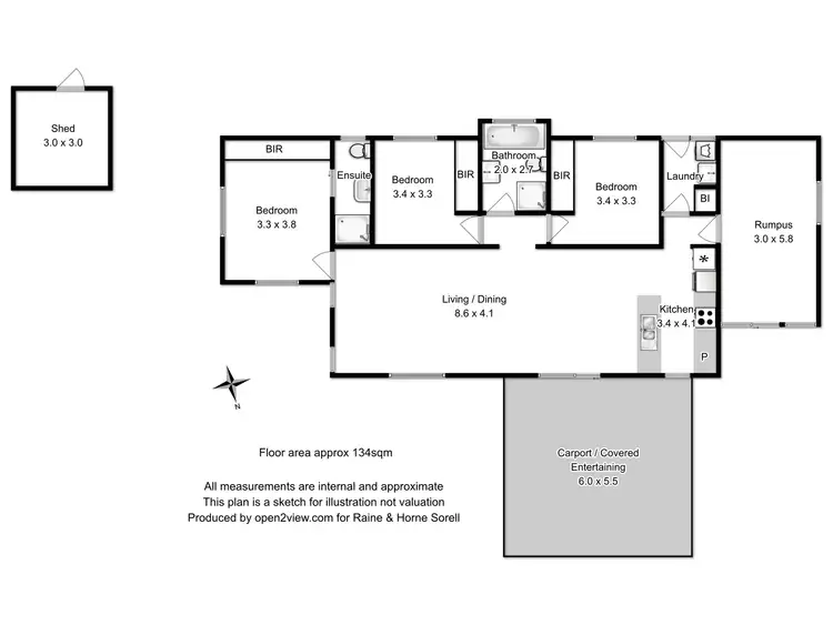 Floorplan of Homely house listing, 4B Heron Crescent, Midway Point TAS 7171