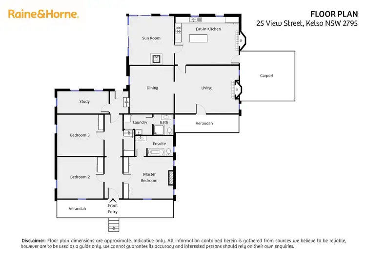 Floorplan of Homely house listing, 25 View Street, Kelso NSW 2795