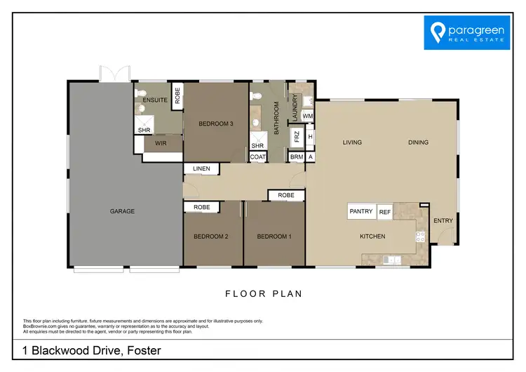 Floorplan of Homely house listing, 1 Blackwood Drive, Foster VIC 3960