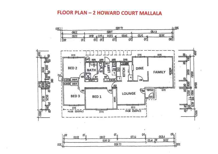 Floorplan of Homely house listing, 2 Howard Court, Mallala SA 5502
