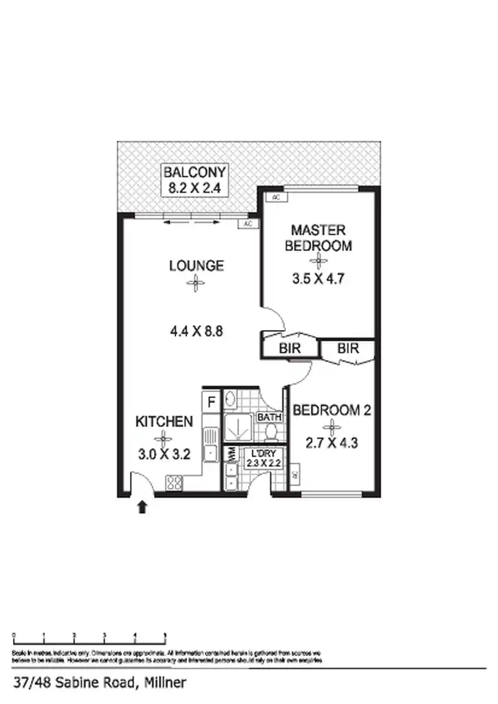 Floorplan of Homely unit listing, 37/48 Sabine Road, Millner NT 810