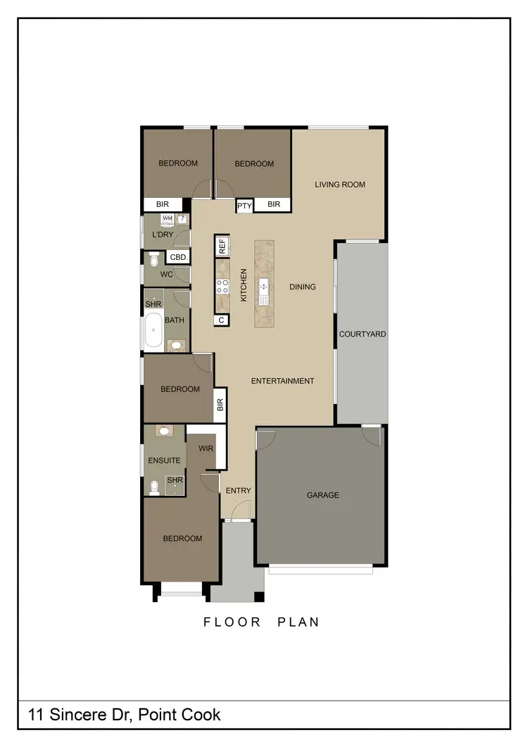 Floorplan of Homely house listing, 11 Sincere Drive, Point Cook VIC 3030