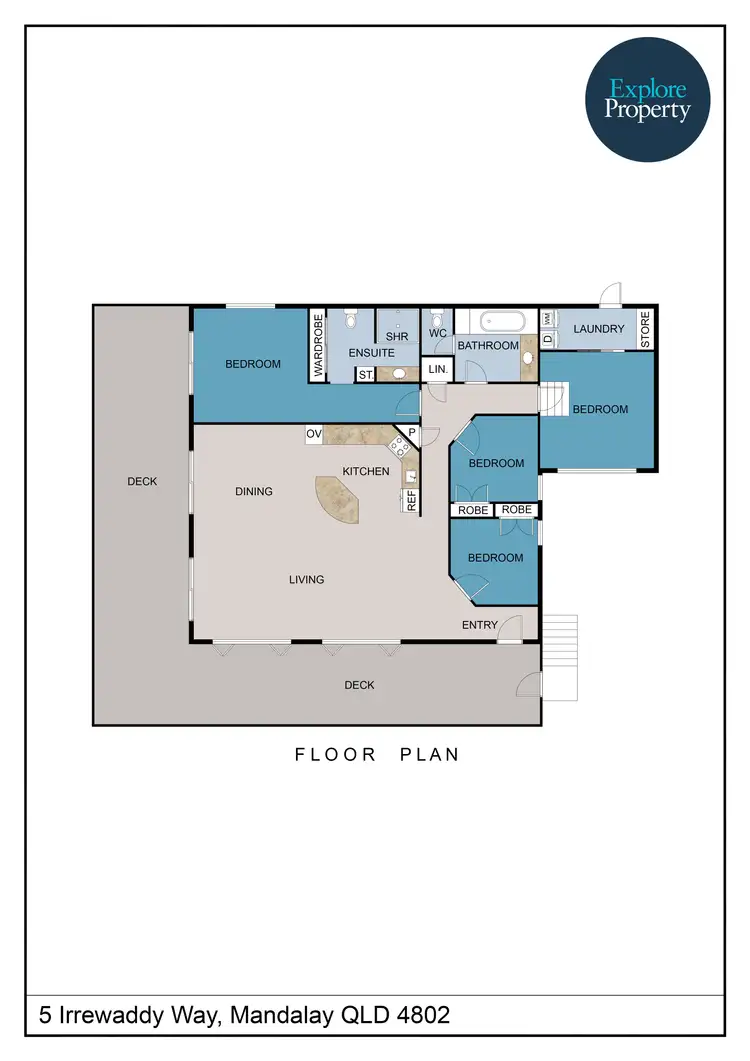Floorplan of Homely house listing, 5 Irrewaddy Way, Mandalay QLD 4802
