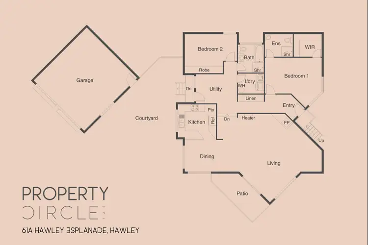 Floorplan of Homely villa listing, 61A Hawley Esplanade, Hawley Beach TAS 7307