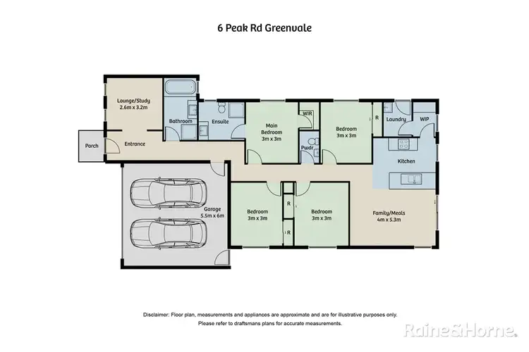 Floorplan of Homely house listing, 6 Peak Road, Greenvale VIC 3059