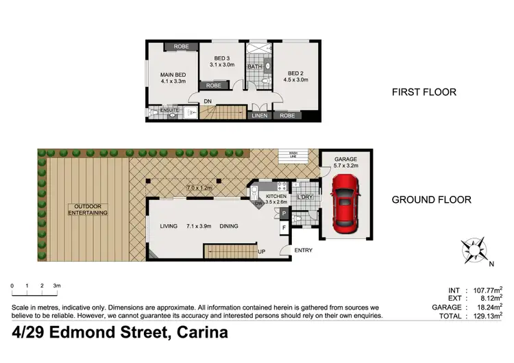 Floorplan of Homely townhouse listing, 4/29 Edmond Street, Carina QLD 4152