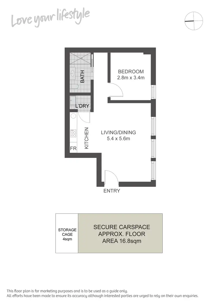 Floorplan of Homely apartment listing, 23/14 O'Connor Street, Chippendale NSW 2008