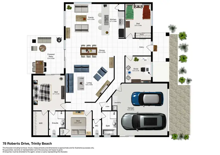 Floorplan of Homely house listing, 78 Roberts Drive, Trinity Beach QLD 4879