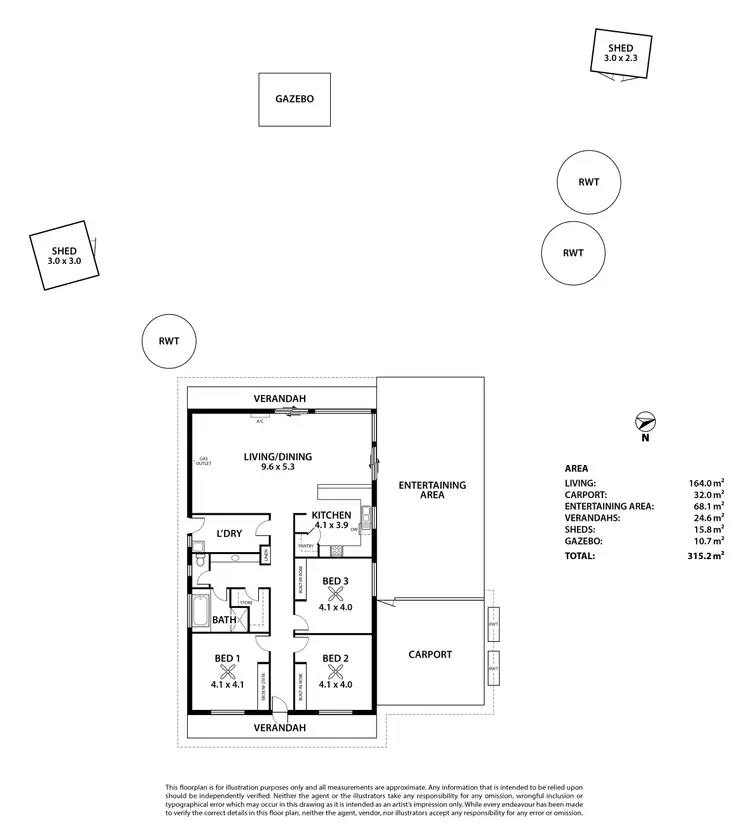 Floorplan of Homely house listing, 62 Sandergrove Road, Strathalbyn SA 5255