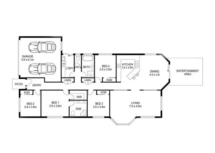 Floorplan of Homely house listing, 16 Morwell Crescent, North Lakes QLD 4509