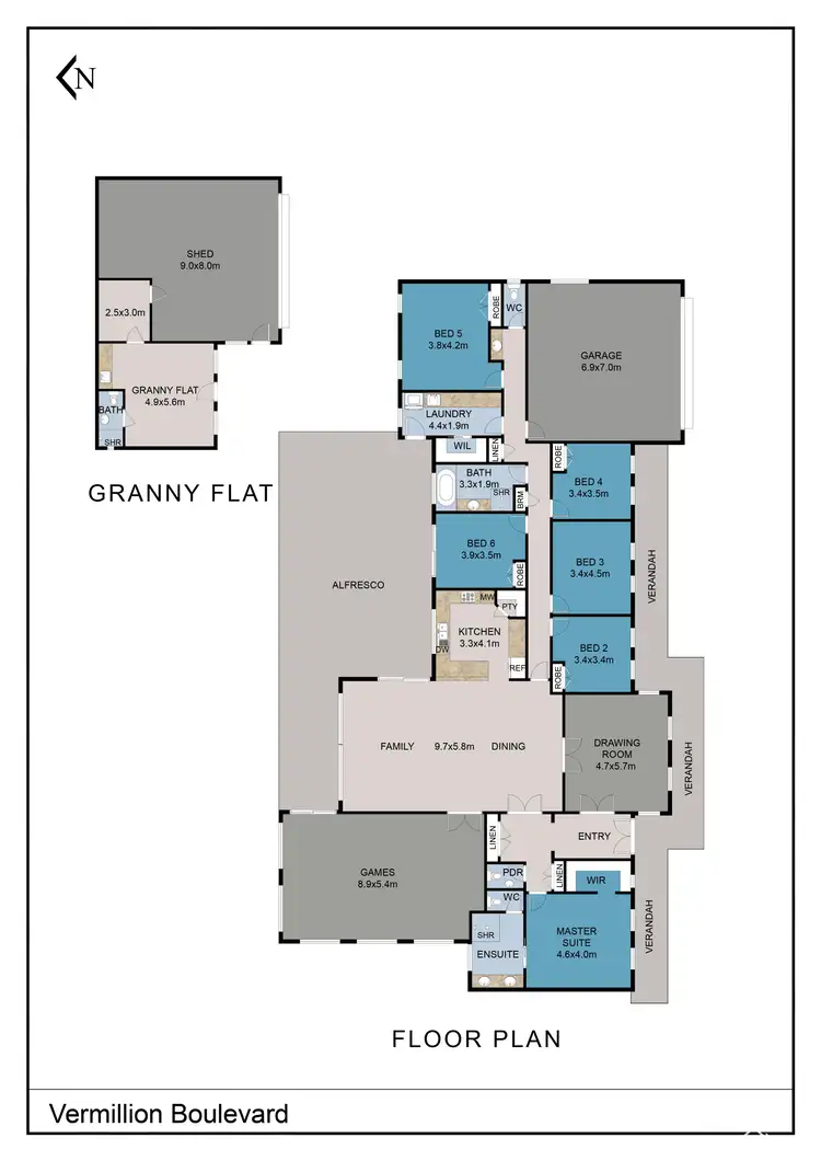 Floorplan of Homely house listing, 51 Vermilion Boulevard, Hilbert WA 6112