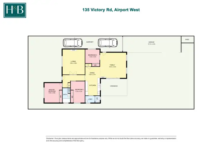 Floorplan of Homely house listing, 135 Victory Road, Airport West VIC 3042