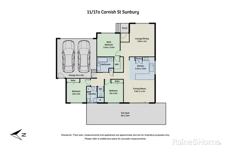Floorplan of Homely unit listing, 11/17A Cornish Street, Sunbury VIC 3429