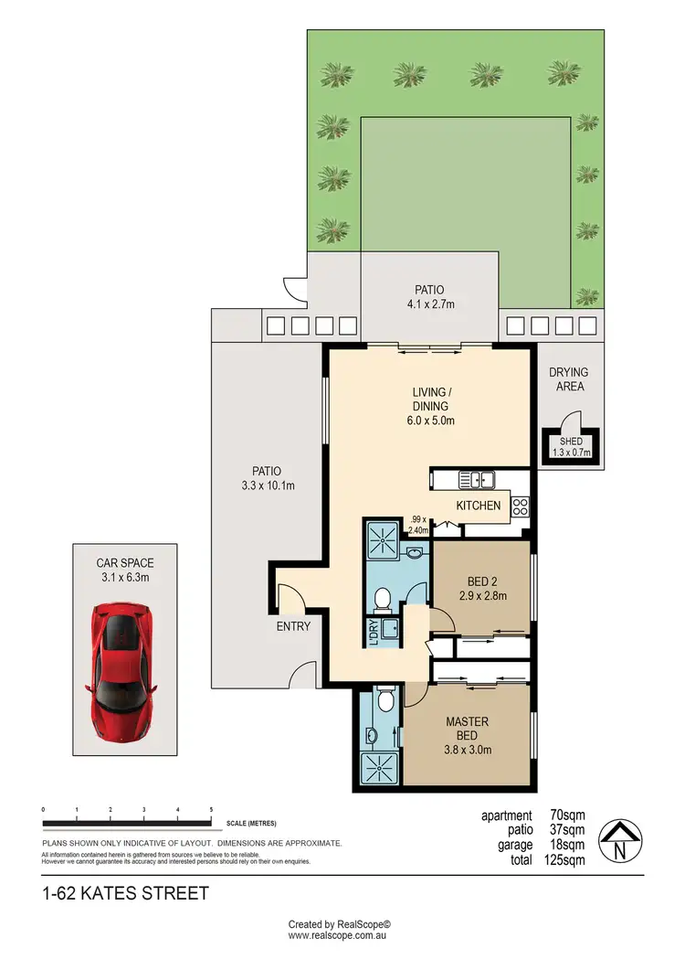Floorplan of Homely unit listing, 1/62 Kates Street, Morningside QLD 4170