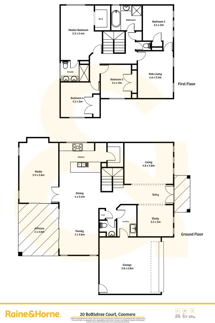 Floorplan of Homely house listing, 20 Bottletree Court, Coomera QLD 4209